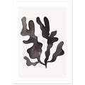 Drift Studies I with border art print minimalistische poster in japandi stijl, aquarel art