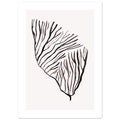Drift Studies II with border art print minimalistische poster in japandi stijl, aquarel art