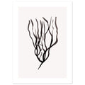 Drift Studies III with border art print minimalistische poster in japandi stijl, aquarel art